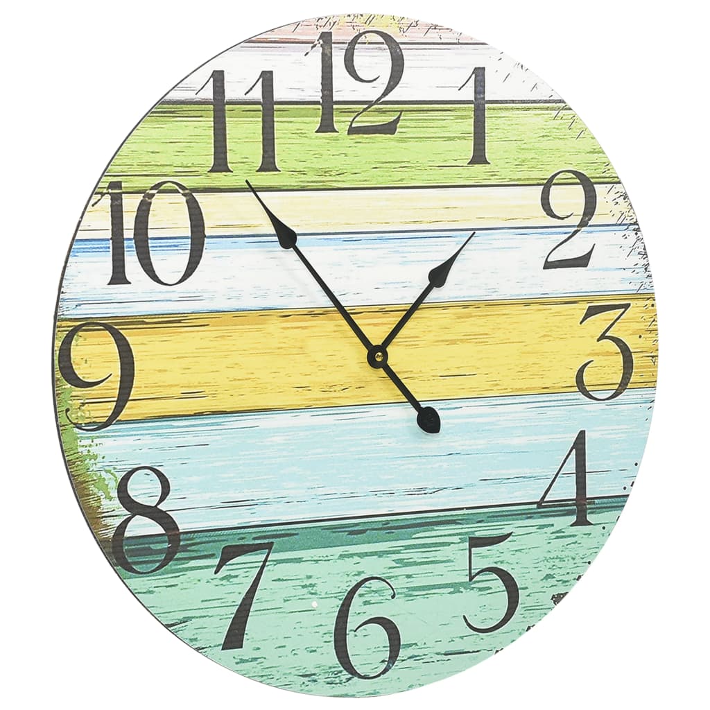 Horloge Murale Industrielle Colorée-La-Fabrique-Industrielle
