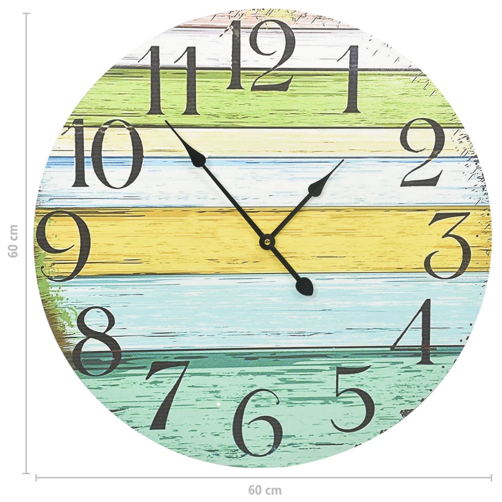 Horloge Murale Industrielle Colorée-La-Fabrique-Industrielle