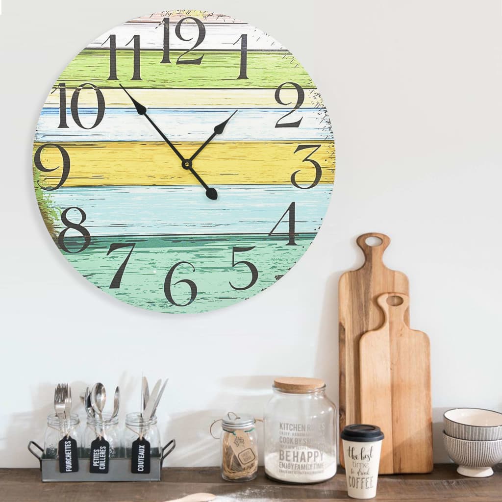 Horloge Murale Industrielle Colorée-La-Fabrique-Industrielle