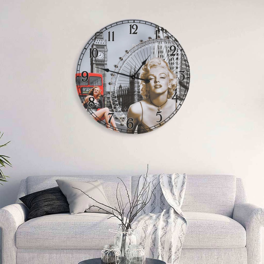 Horloge Murale Industrielle Style Vintage-Multicolore-60 cm-La-Fabrique-Industrielle