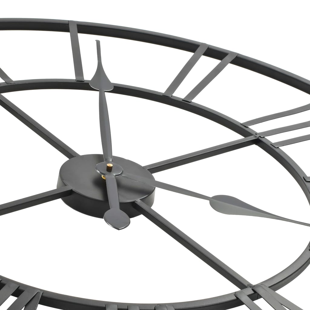 Horloge Murale Industrielle en Métal 80 cm-La-Fabrique-Industrielle