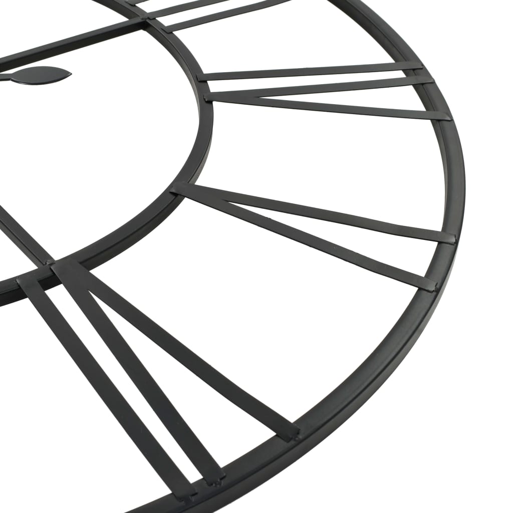 Horloge Murale Industrielle en Métal 80 cm-La-Fabrique-Industrielle