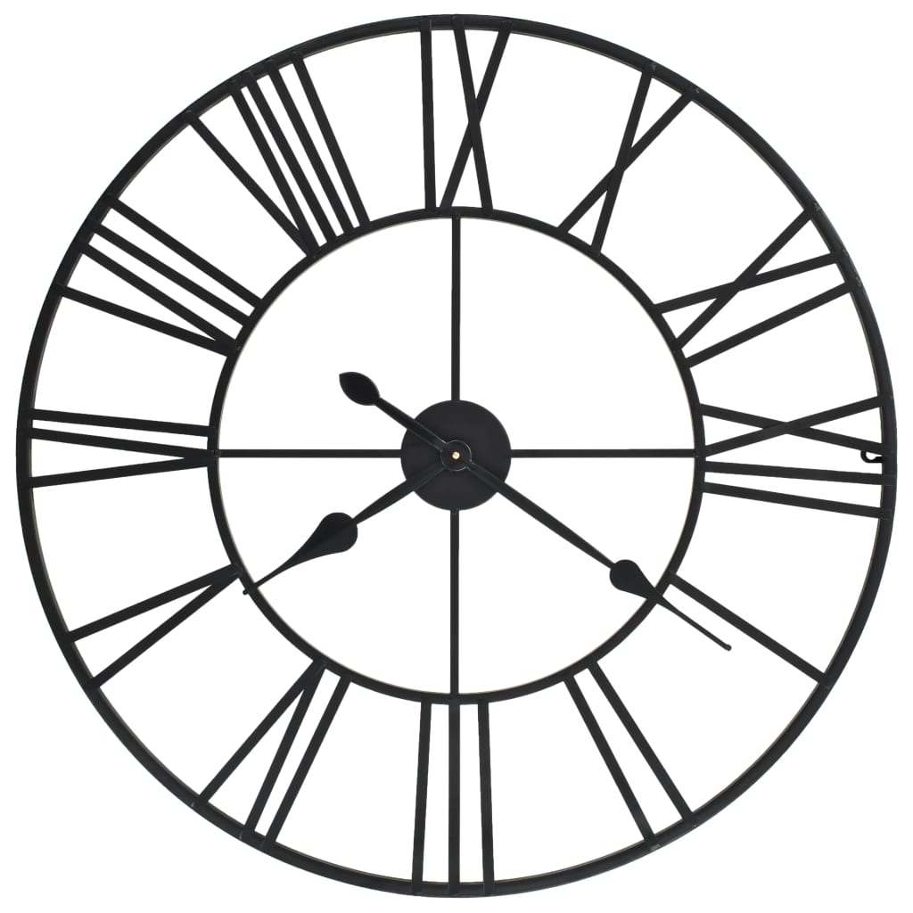 Horloge Murale Industrielle en Métal 80 cm-La-Fabrique-Industrielle