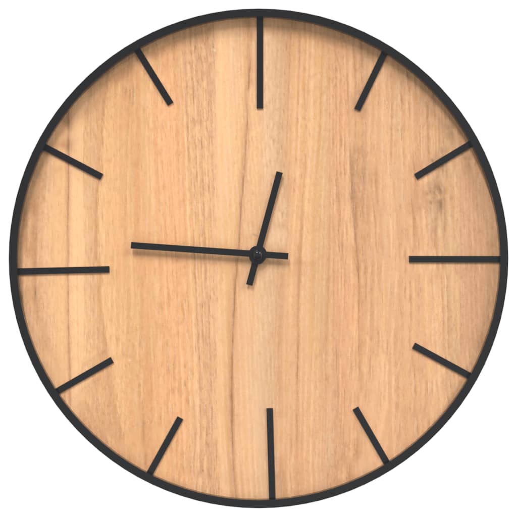 Horloge Murale Industrielle en Métal et Bois Chic-La-Fabrique-Industrielle