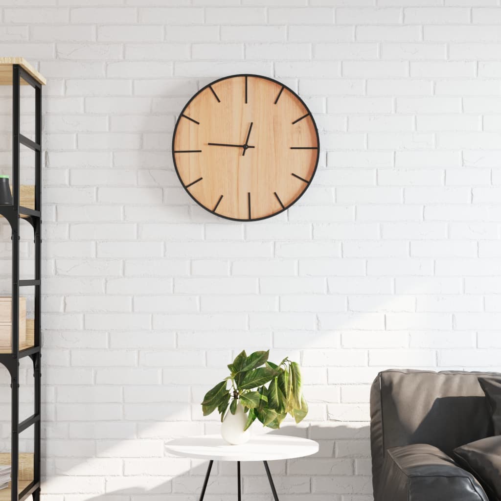 Horloge Murale Industrielle en Métal et Bois Chic-La-Fabrique-Industrielle