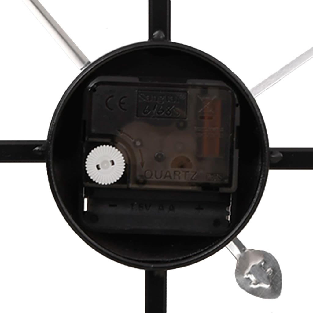 Horloge Murale Noire en Métal Indus-La-Fabrique-Industrielle