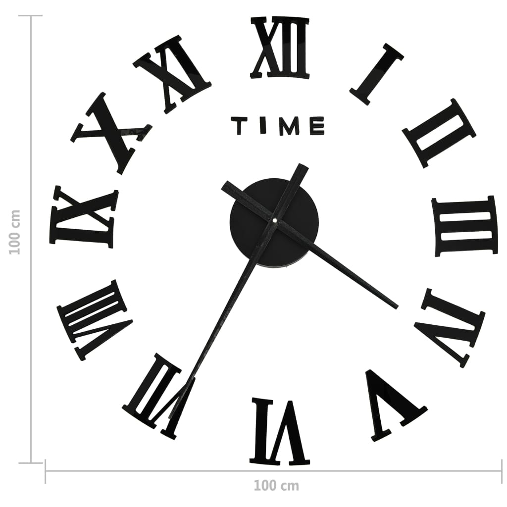 Horloge Murale en Chiffres Romains Design-La-Fabrique-Industrielle