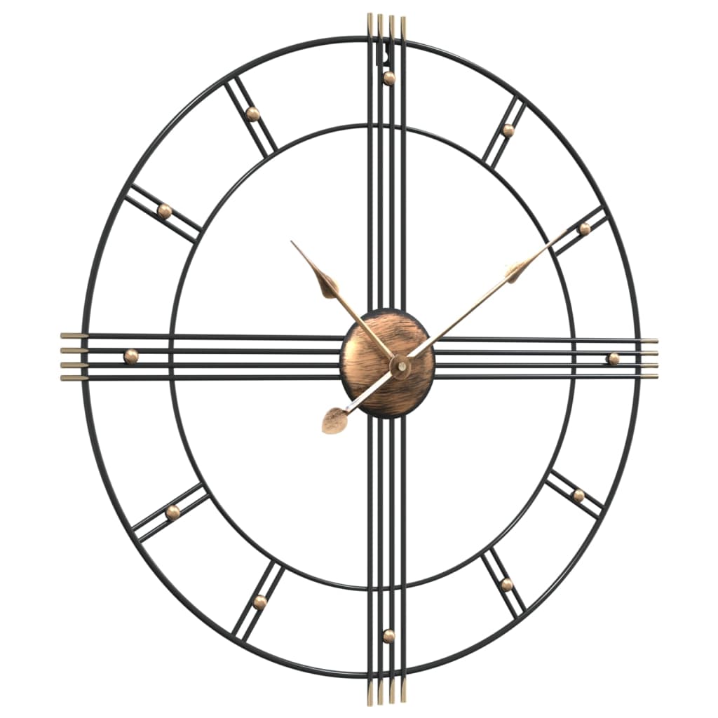 Horloge Murale en Fer au Style Industriel 60 cm-La-Fabrique-Industrielle