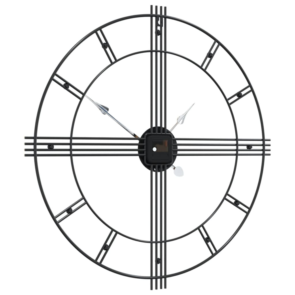 Horloge Murale en Fer au Style Industriel 60 cm-La-Fabrique-Industrielle