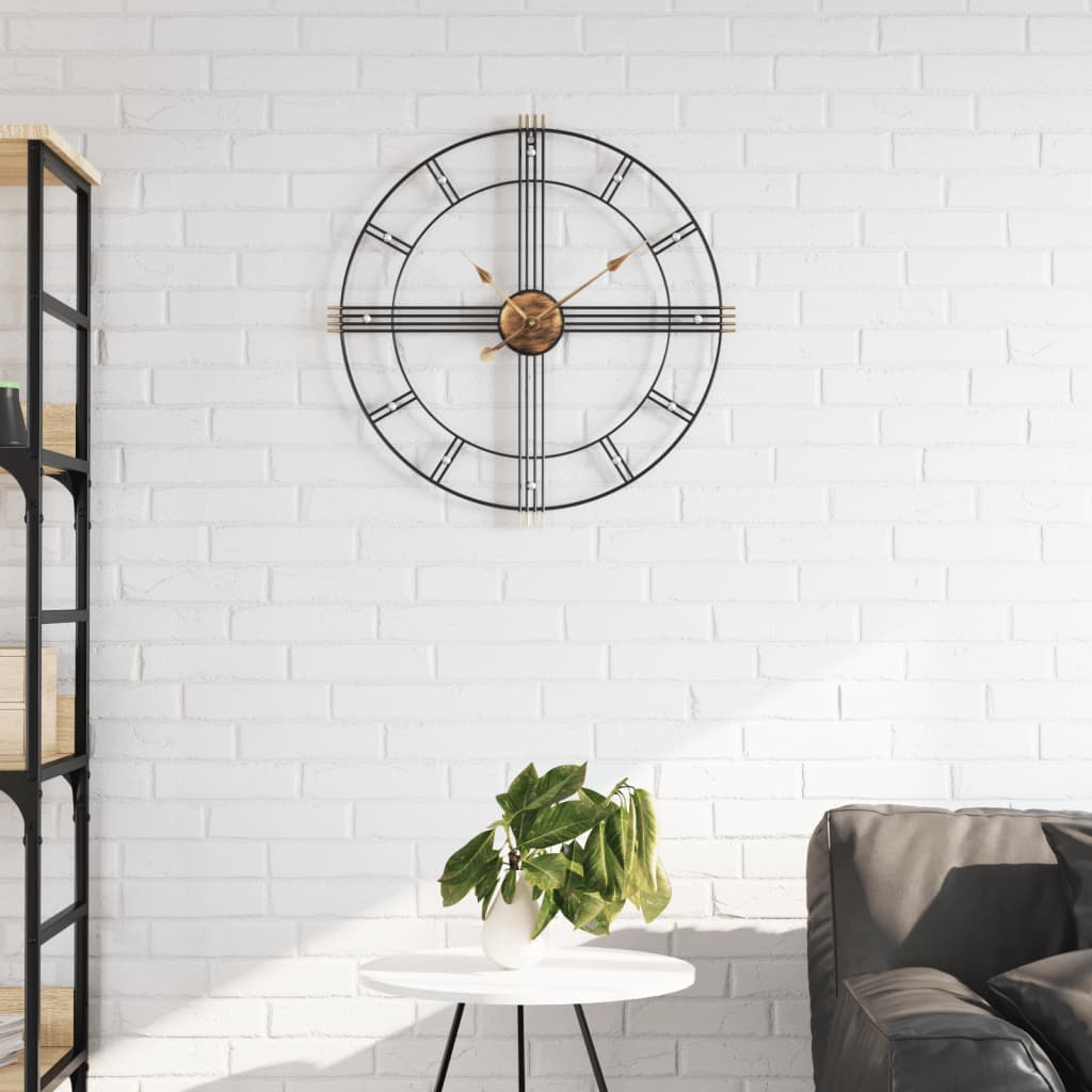 Horloge Murale en Fer au Style Industriel 60 cm-La-Fabrique-Industrielle