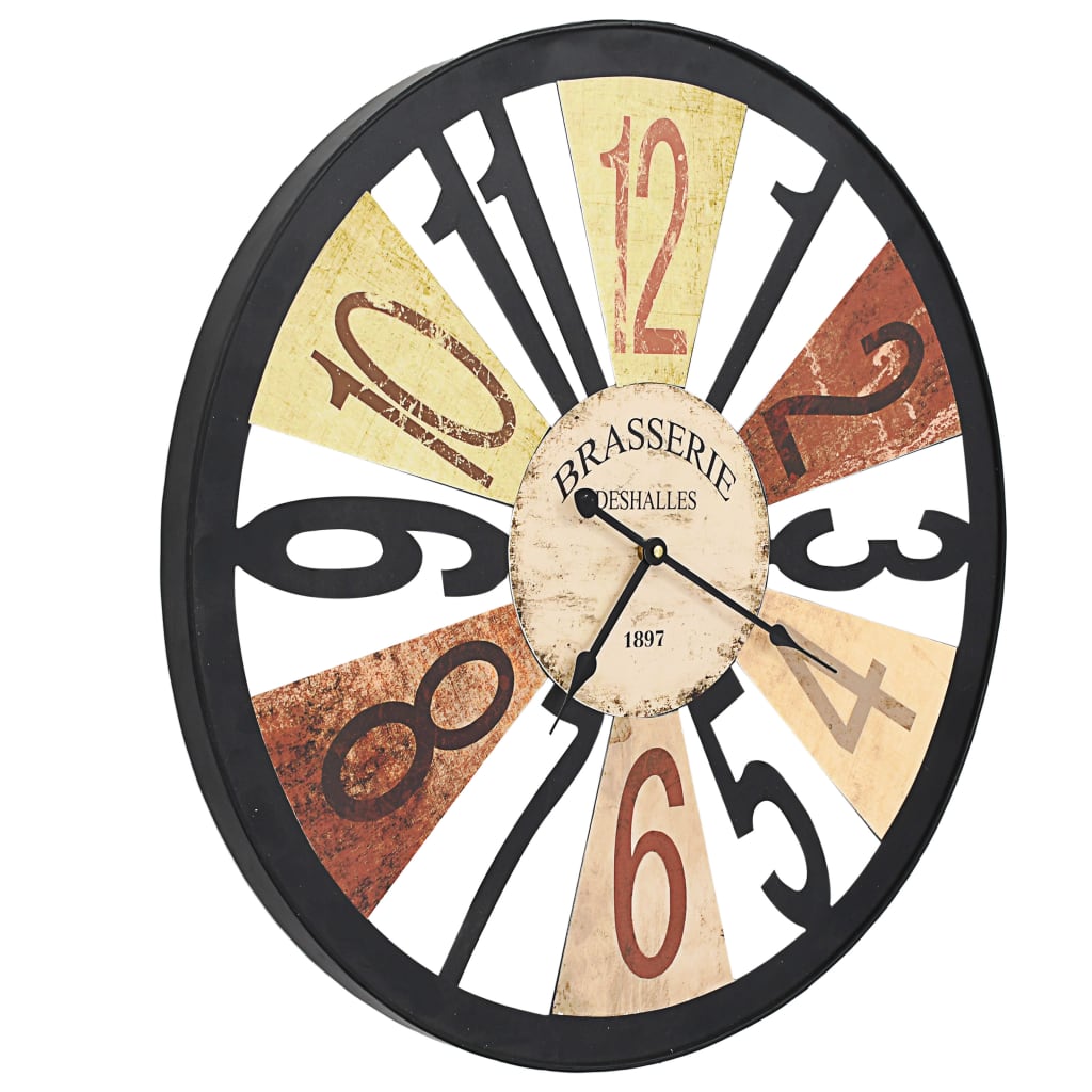 Horloge Murale en Métal Style Industriel-La-Fabrique-Industrielle