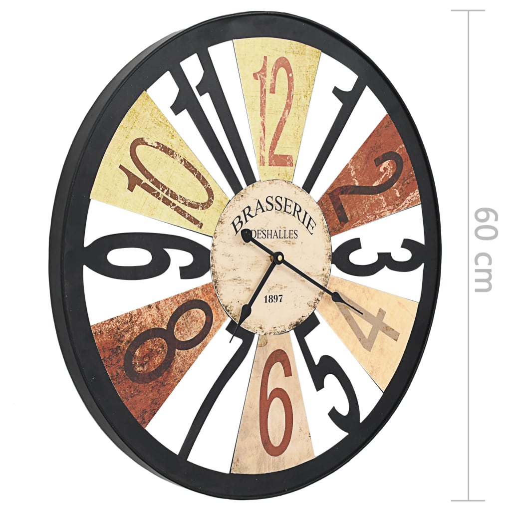 Horloge Murale en Métal Style Industriel-La-Fabrique-Industrielle