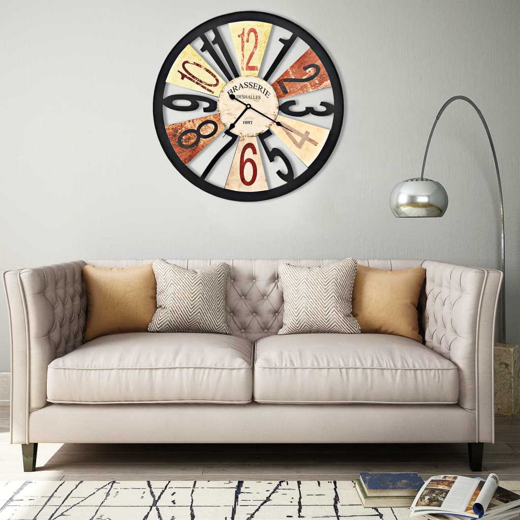 Horloge Murale en Métal Style Industriel-La-Fabrique-Industrielle
