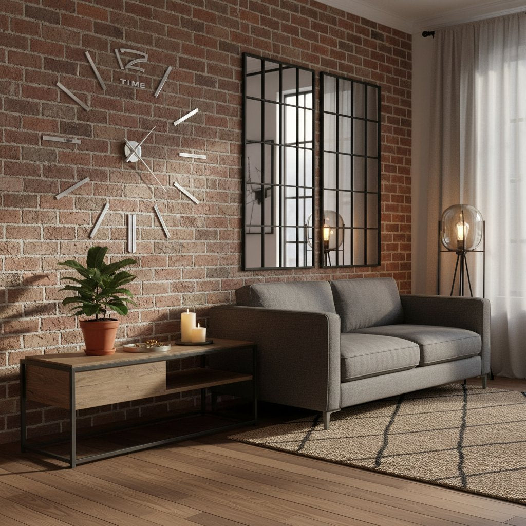 Horloge Murale Industrielle Géante Design