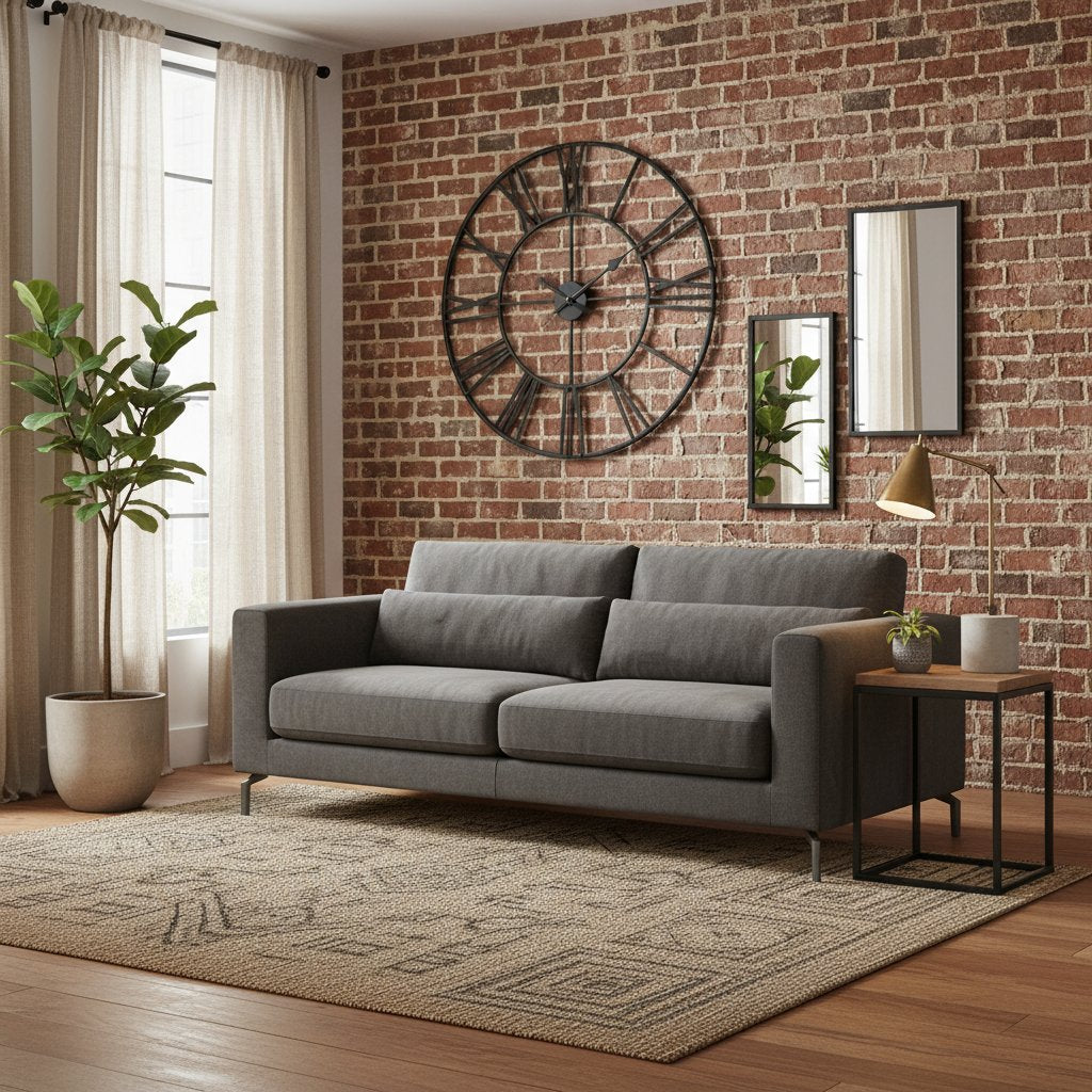 Horloge Murale Industrielle en Métal 80 cm