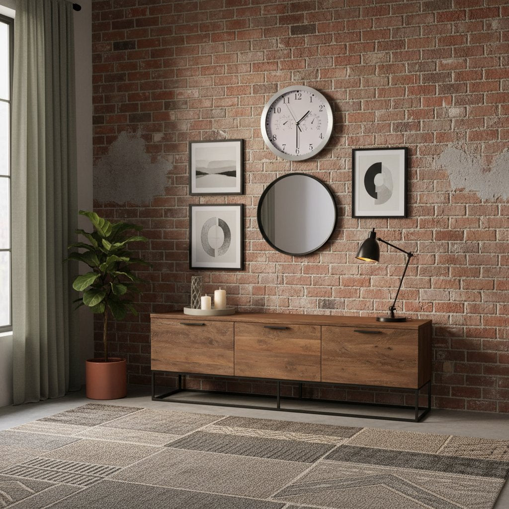 Horloge Murale Quartz Industriel