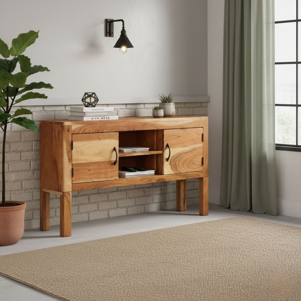 Buffet Authentique en Bois d'Acacia