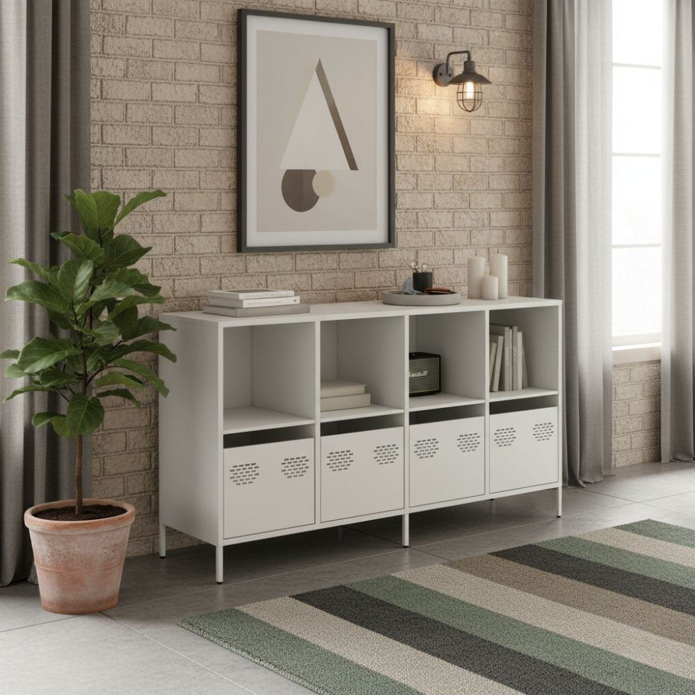 Buffet en Acier Long Style Industriel