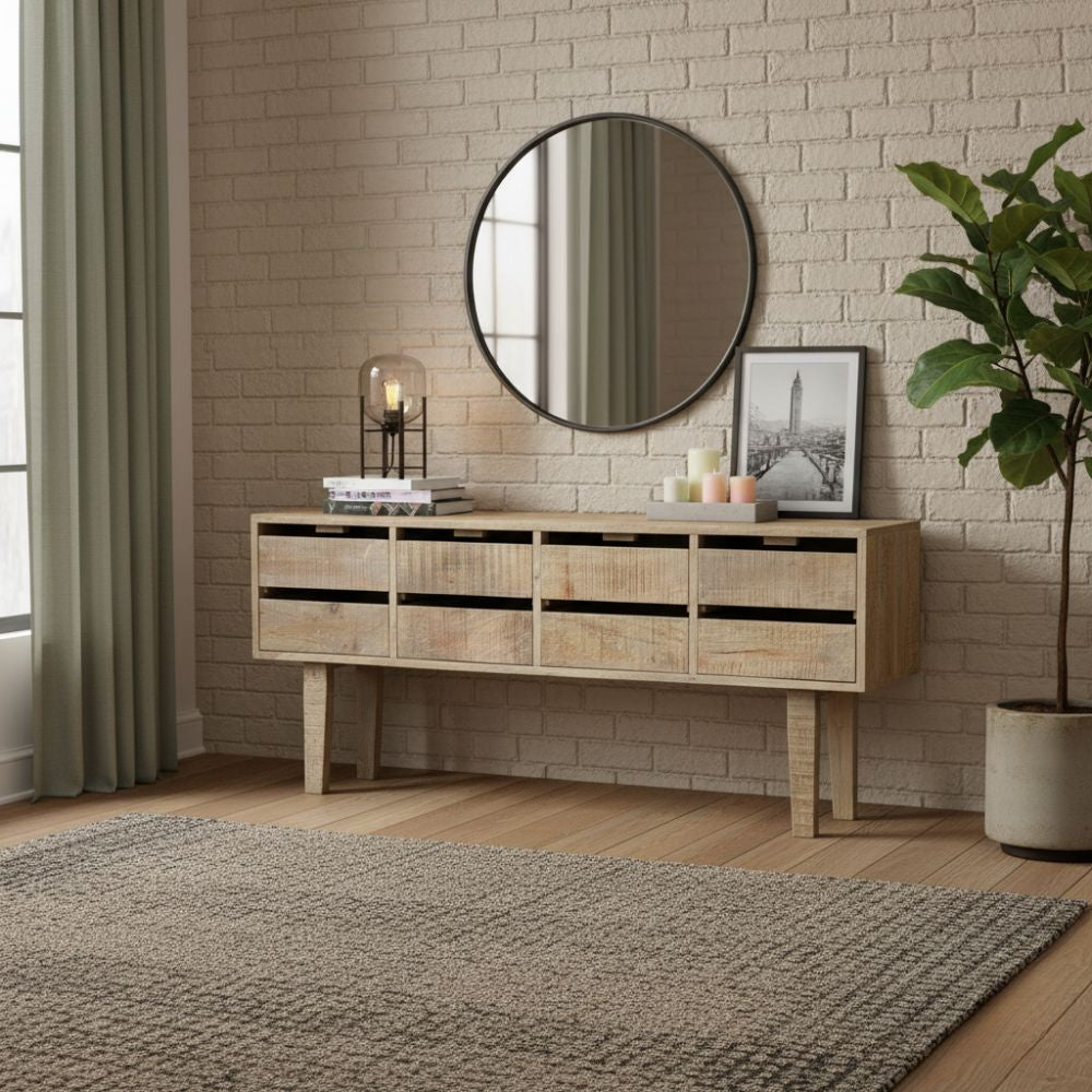 Buffet en Bois Naturel de Manguier Massif