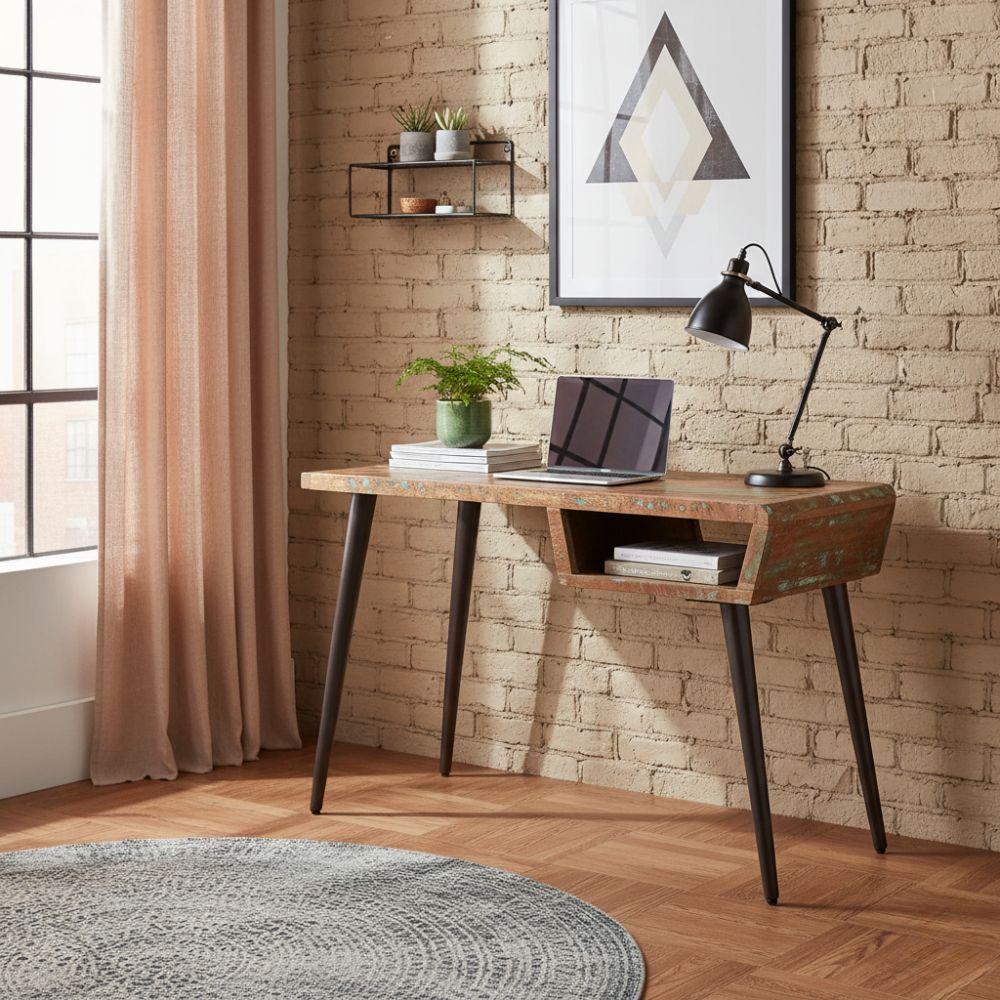 Bureau Métallique Style Industriel Vintage