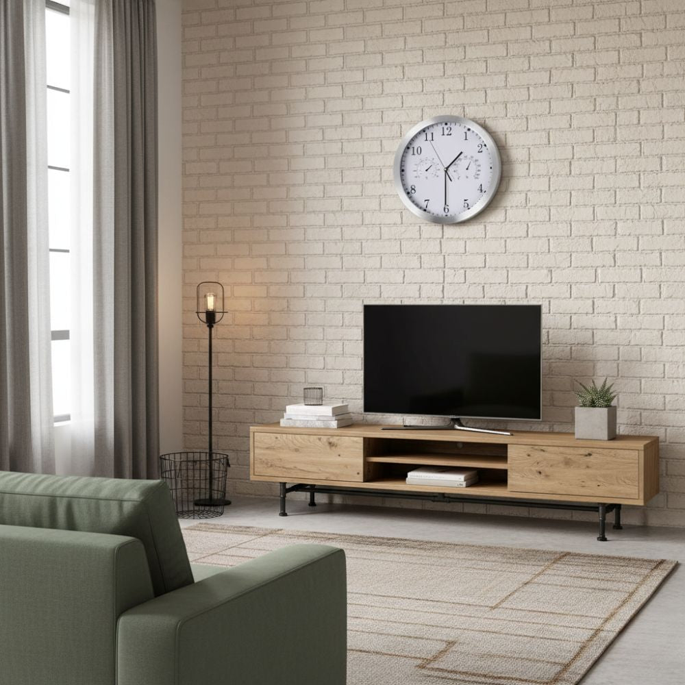 Horloge Murale Quartz Industriel