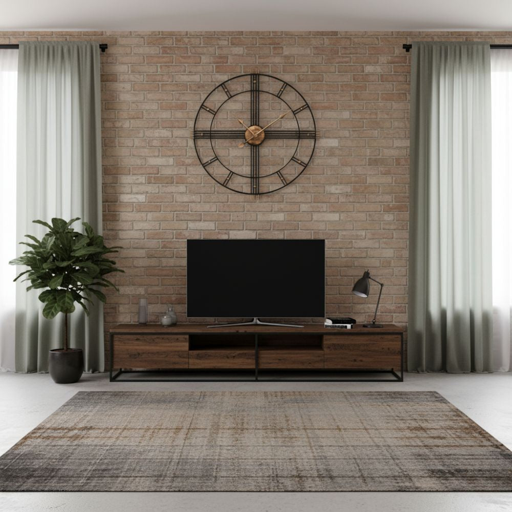 Horloge Murale en Fer au Style Industriel 60 cm