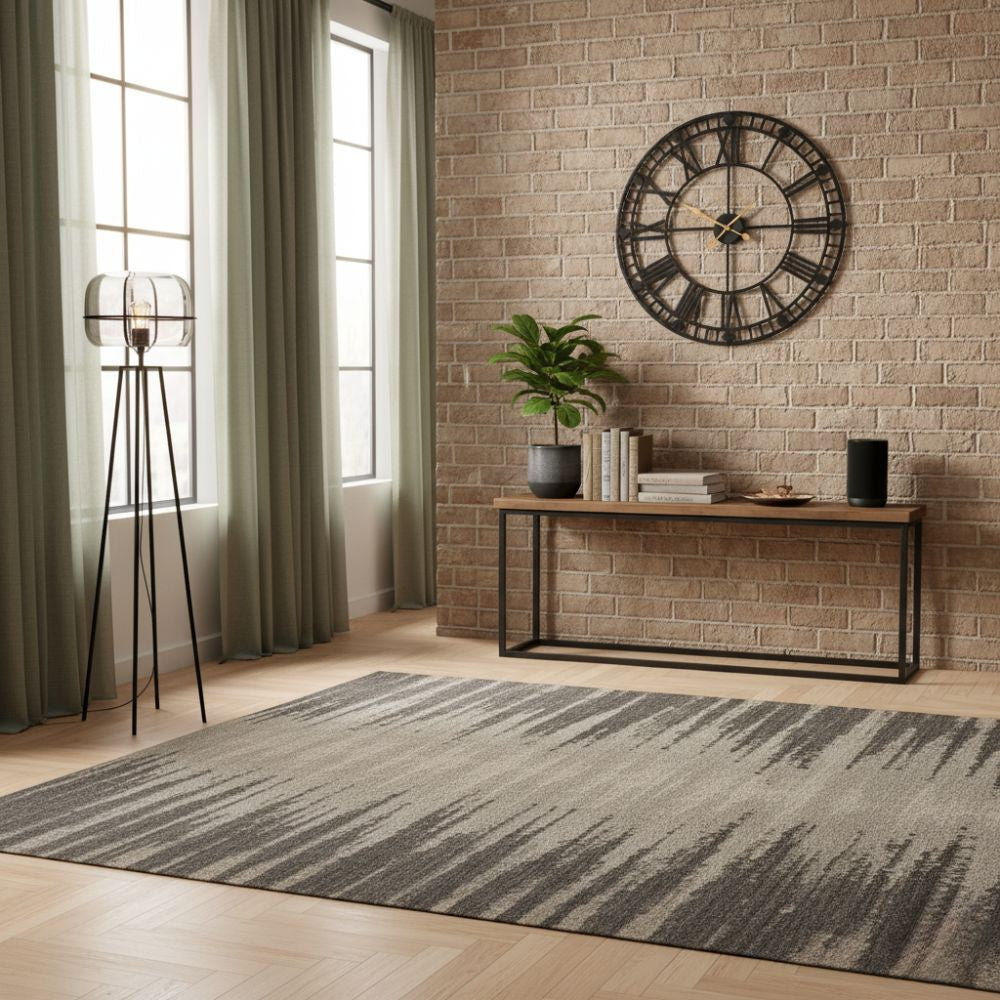 Horloge Murale en Métal Noir Vintage