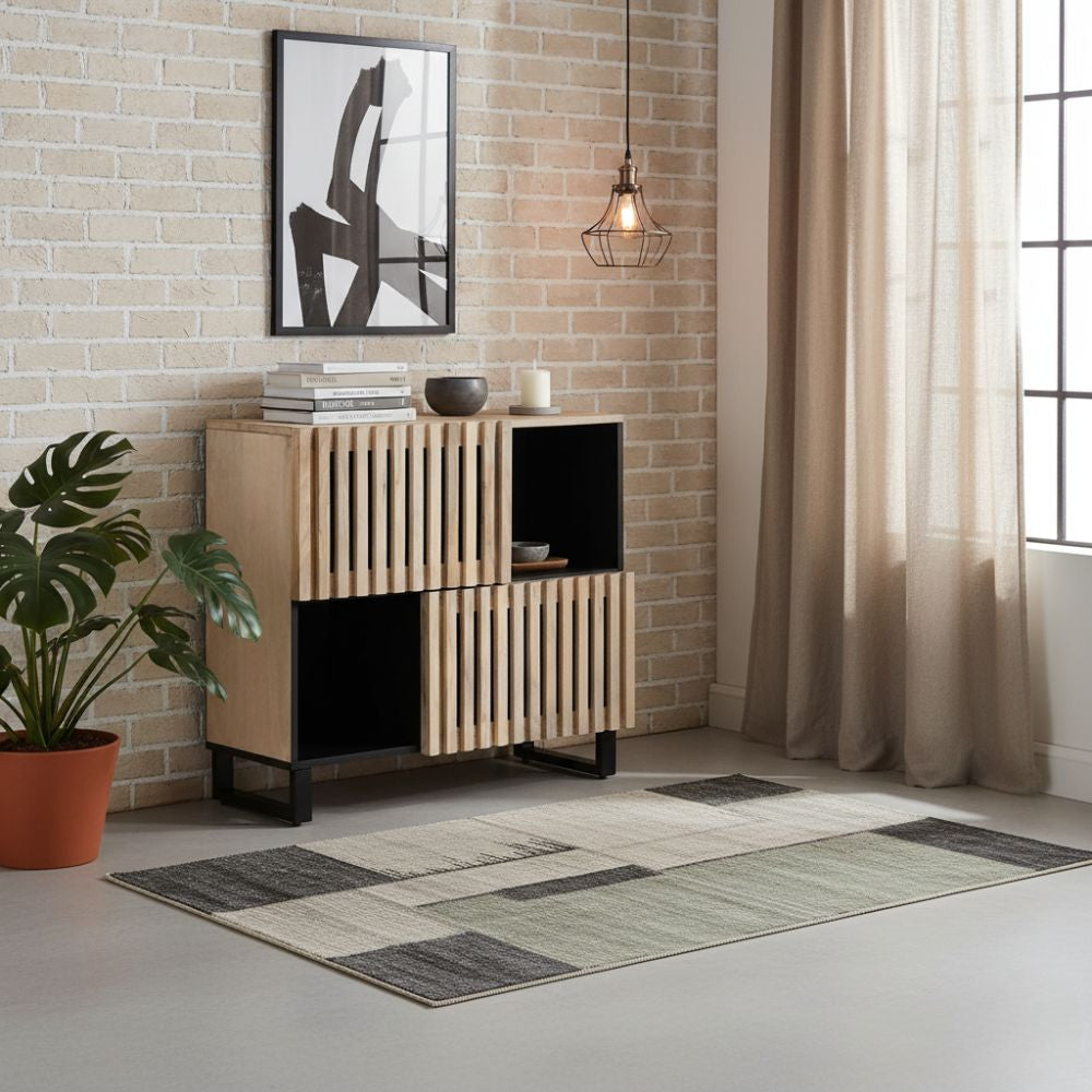 Petit Buffet Design en Bois de Manguier Massif