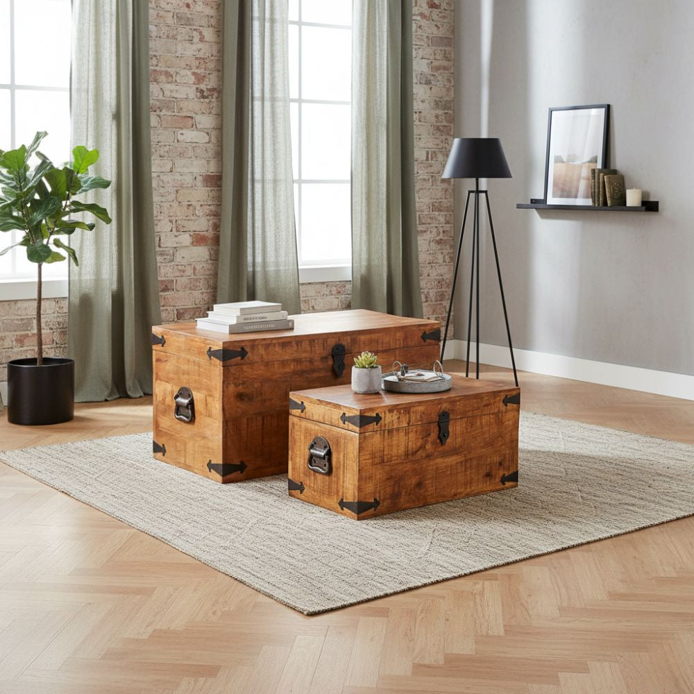 Coffre de Rangement en Bois Intérieur