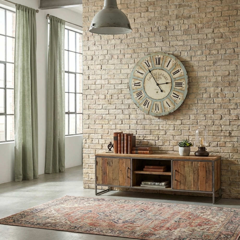 Horloge Murale Industrielle Vintage