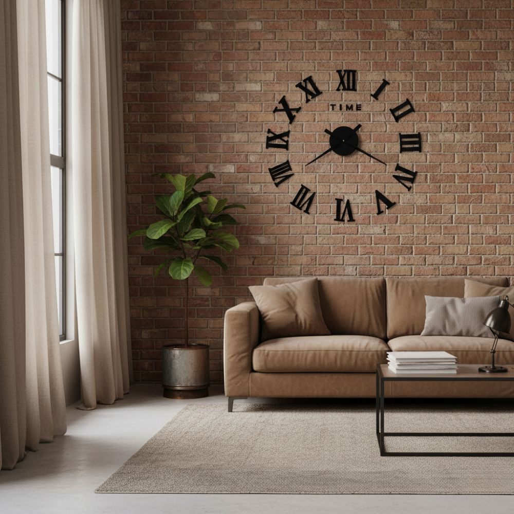 Horloge Murale en Chiffres Romains Design