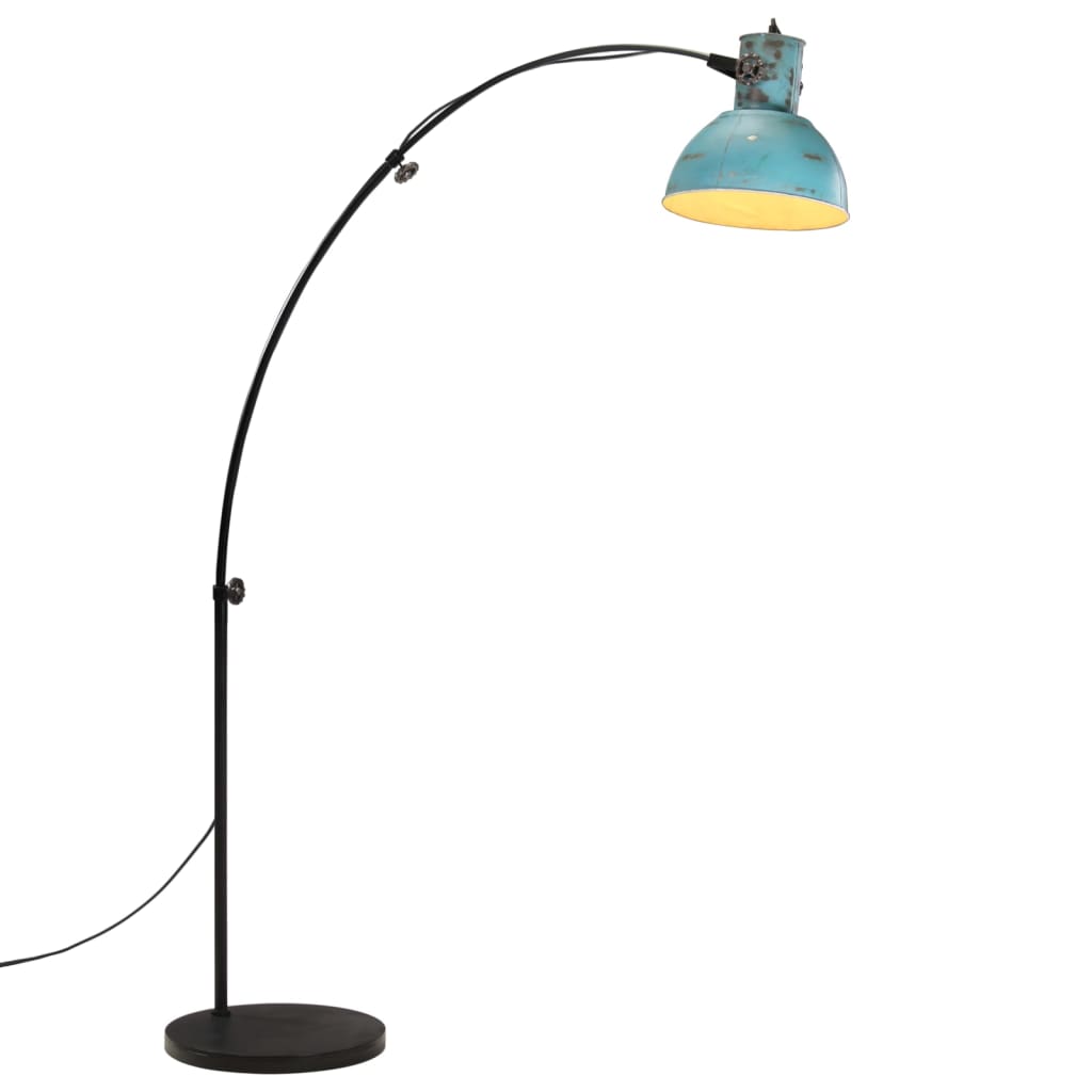 Lampadaire Industriel en Acier Arc-Bleu-1-La-Fabrique-Industrielle