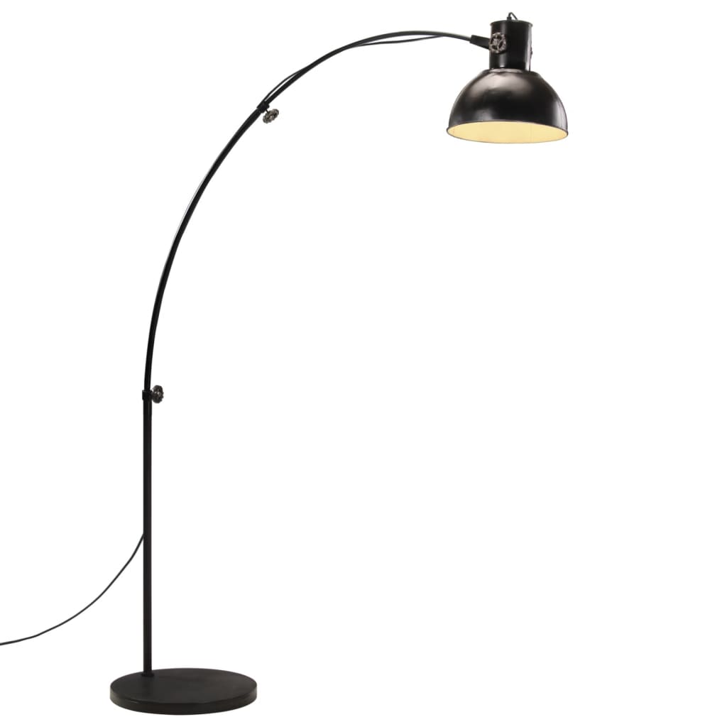 Lampadaire Industriel en Acier Arc-Noir-1-La-Fabrique-Industrielle