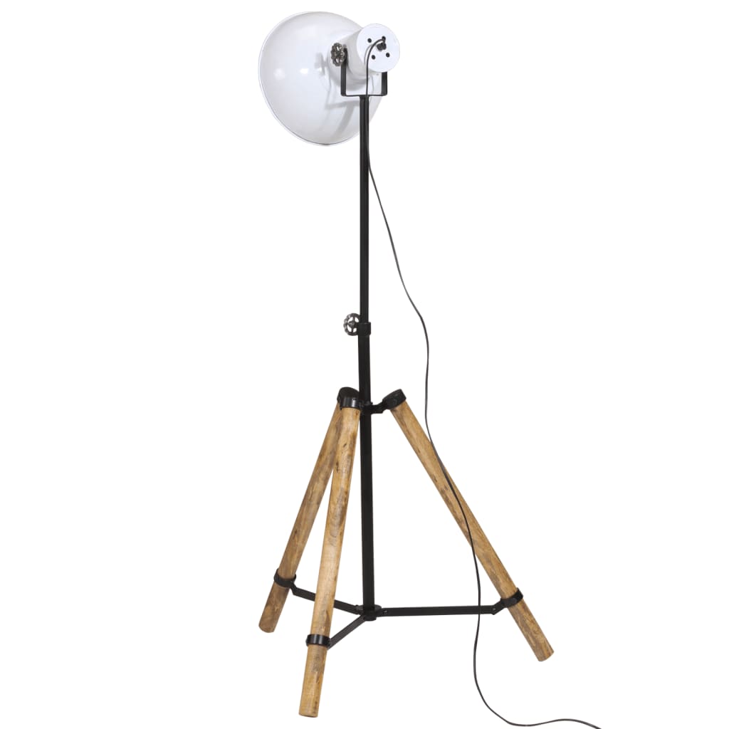 Lampadaire Industriel en Bois et Métal Noir-La-Fabrique-Industrielle