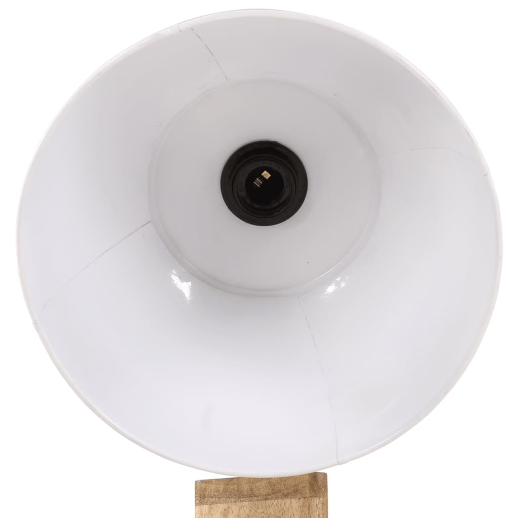 Lampadaire en Bois et Blanc Industriel-La-Fabrique-Industrielle