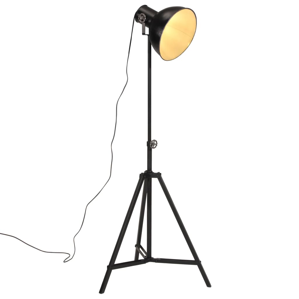 Lampadaire en Métal Noir au Style Industriel-Noir-1-La-Fabrique-Industrielle