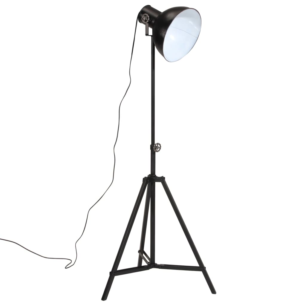 Lampadaire en Métal Noir au Style Industriel-La-Fabrique-Industrielle