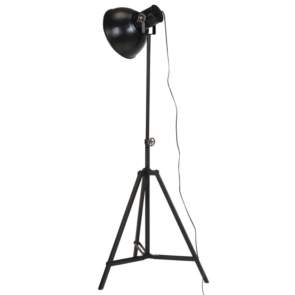 Lampadaire en Métal Noir au Style Industriel-La-Fabrique-Industrielle