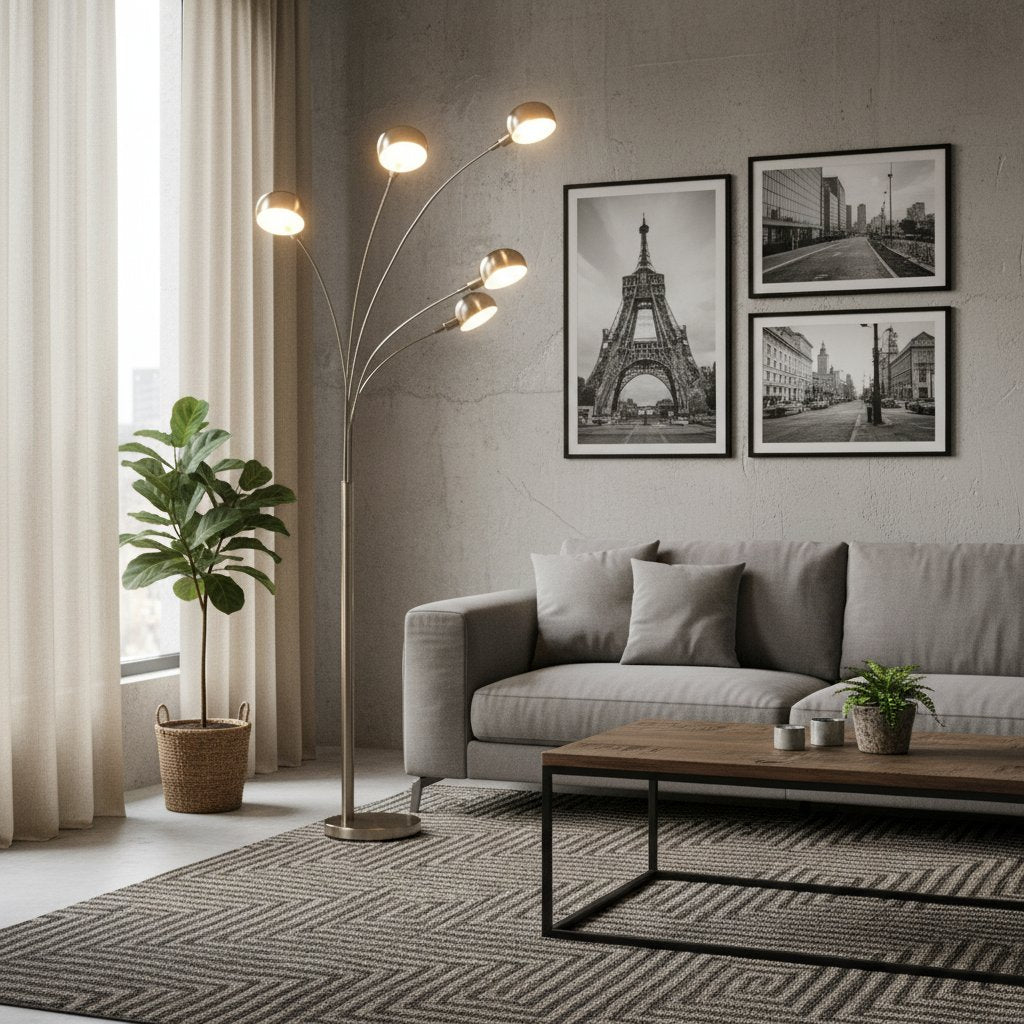 Lampadaire Industriel Moderne pour Salon