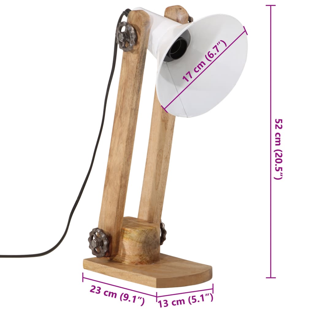 Lampe Industrielle Vintage en Bois et Fer-La-Fabrique-Industrielle