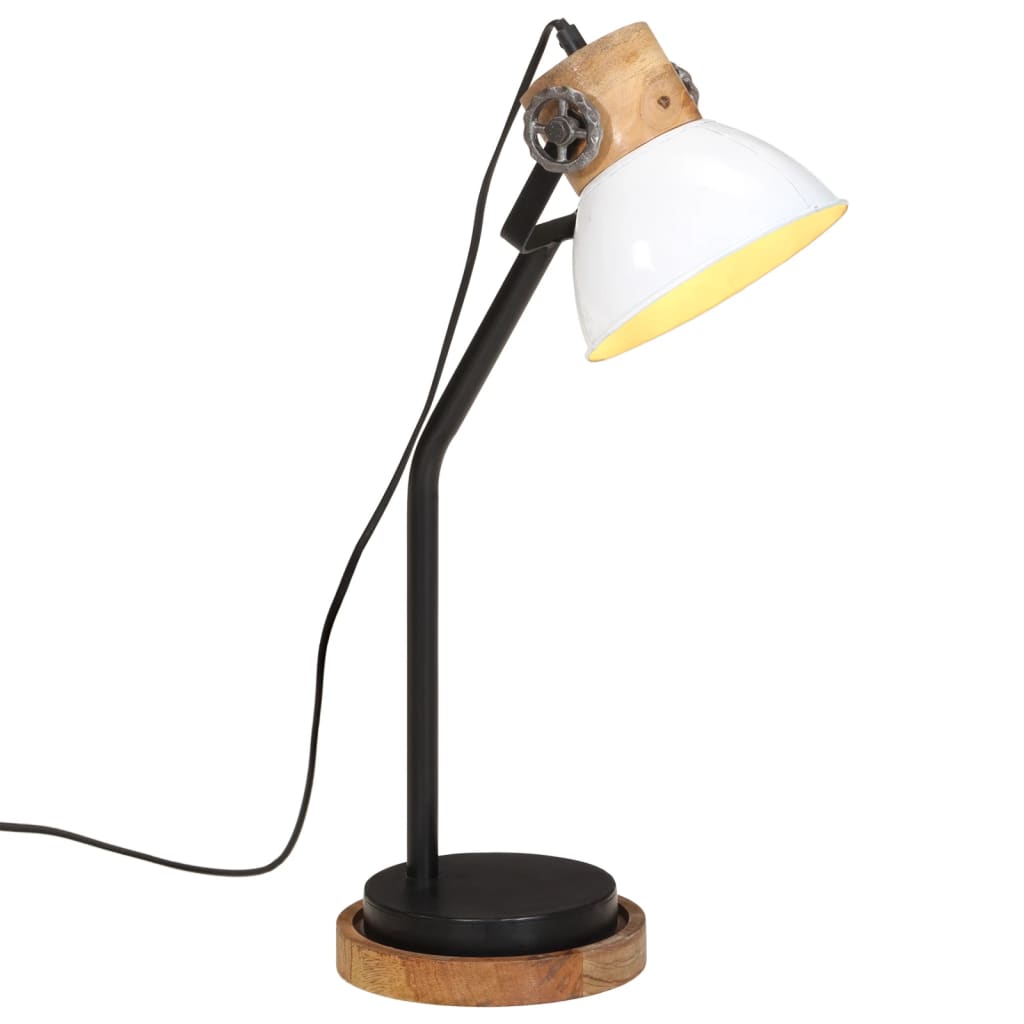 Lampe de Bureau Style Industriel Vintage-Blanc-1-La-Fabrique-Industrielle