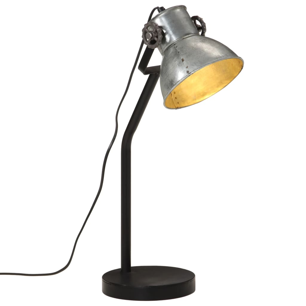 Lampe de Bureau en Métal Noir Industriel-Argent-1-La-Fabrique-Industrielle