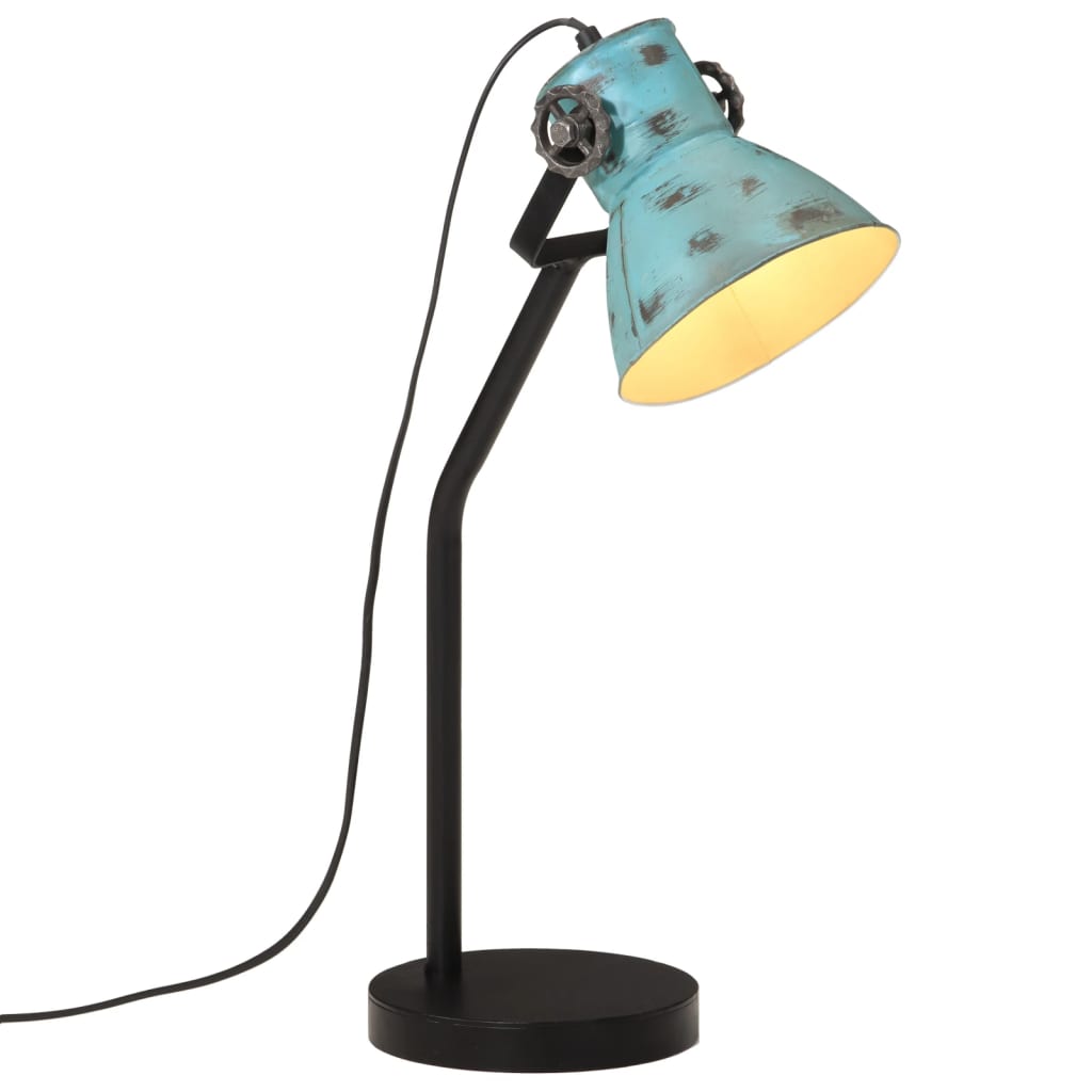 Lampe de Bureau en Métal Noir Industriel-Bleu-1-La-Fabrique-Industrielle