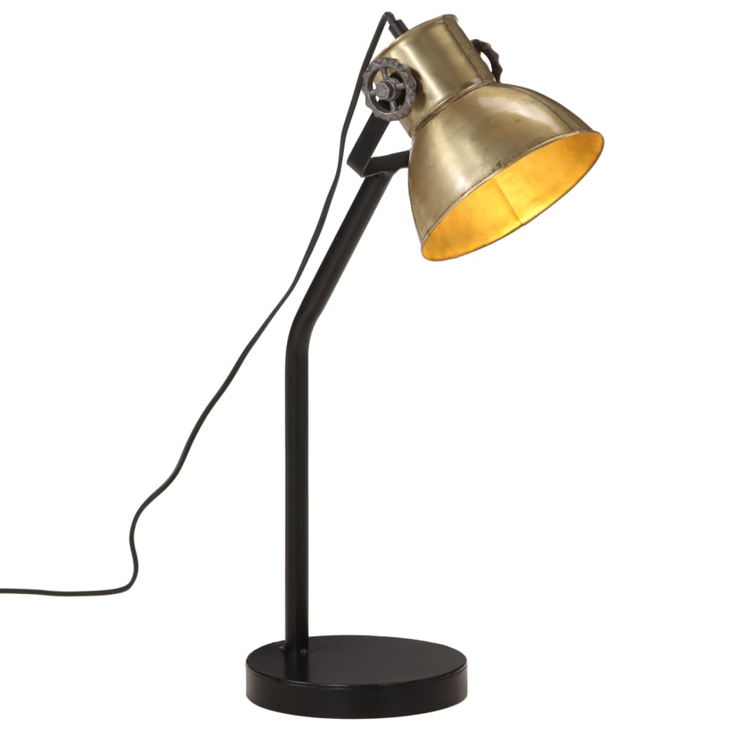Lampe de Bureau en Métal Noir Industriel-Laiton-1-La-Fabrique-Industrielle
