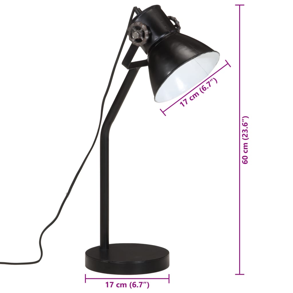Lampe de Bureau en Métal Noir Industriel-La-Fabrique-Industrielle