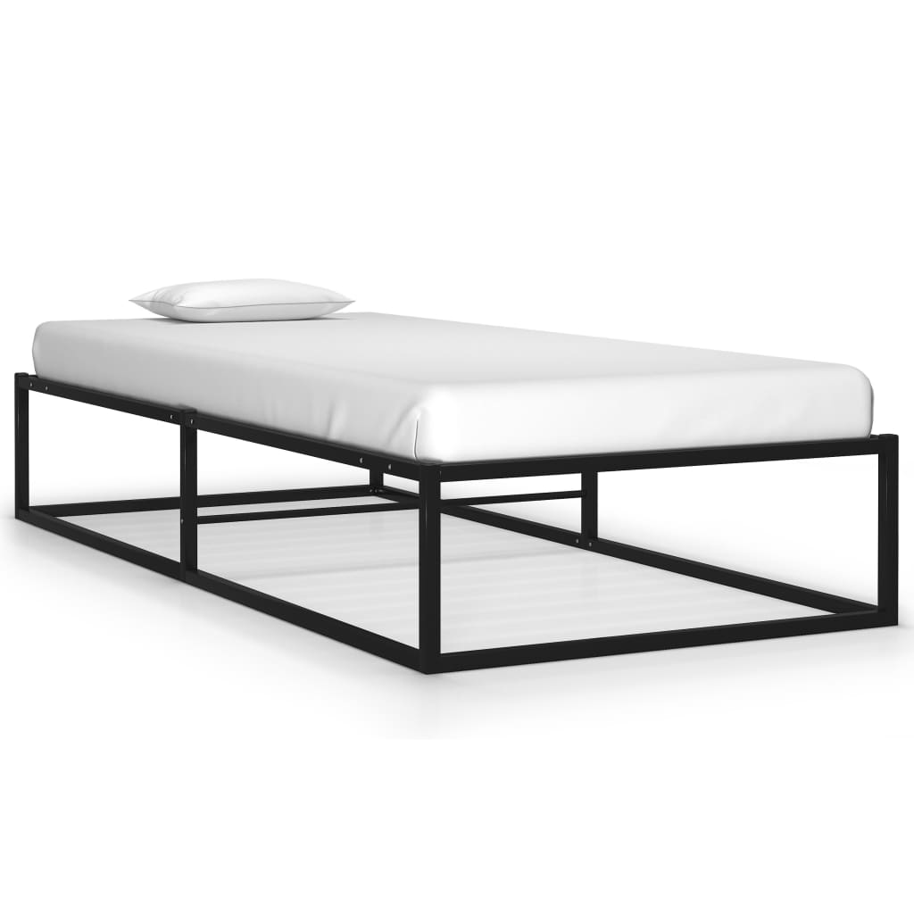 Lit Industriel avec Rangement 160x200-Noir-100 x 200 cm-La-Fabrique-Industrielle