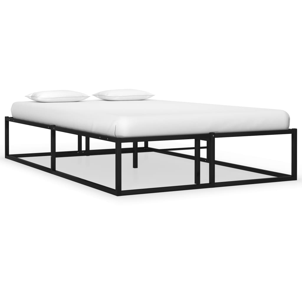 Lit Industriel avec Rangement 160x200-Noir-120 x 200 cm-La-Fabrique-Industrielle