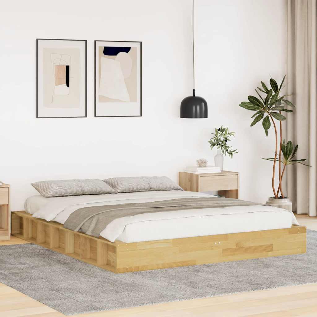 Lit en Bois Massif avec Rangements Intégrés-150 x 200 cm-La-Fabrique-Industrielle