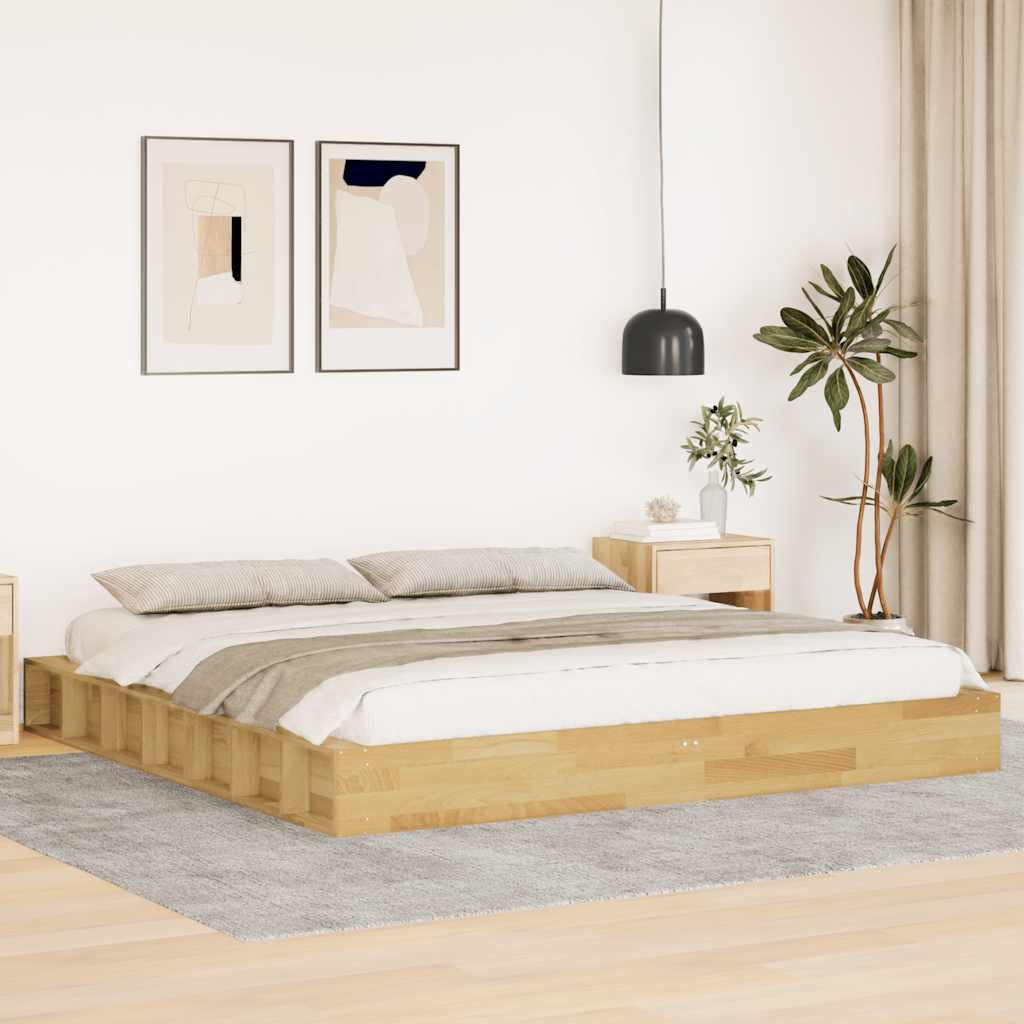 Lit en Bois Massif avec Rangements Intégrés-180 x 200 cm-La-Fabrique-Industrielle