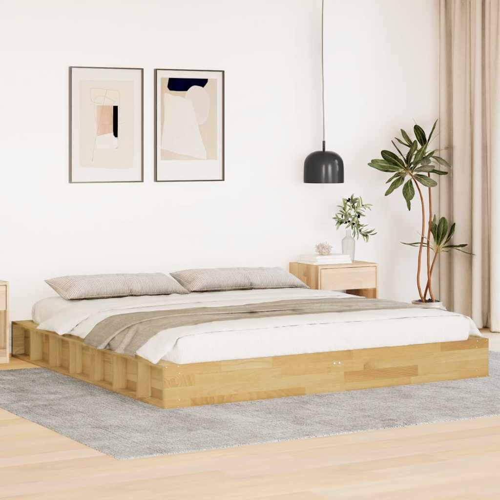 Lit en Bois Massif avec Rangements Intégrés-200 x 200 cm-La-Fabrique-Industrielle